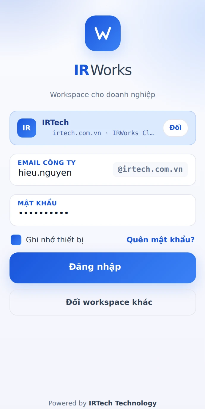 IRWorks — ứng dụng di động